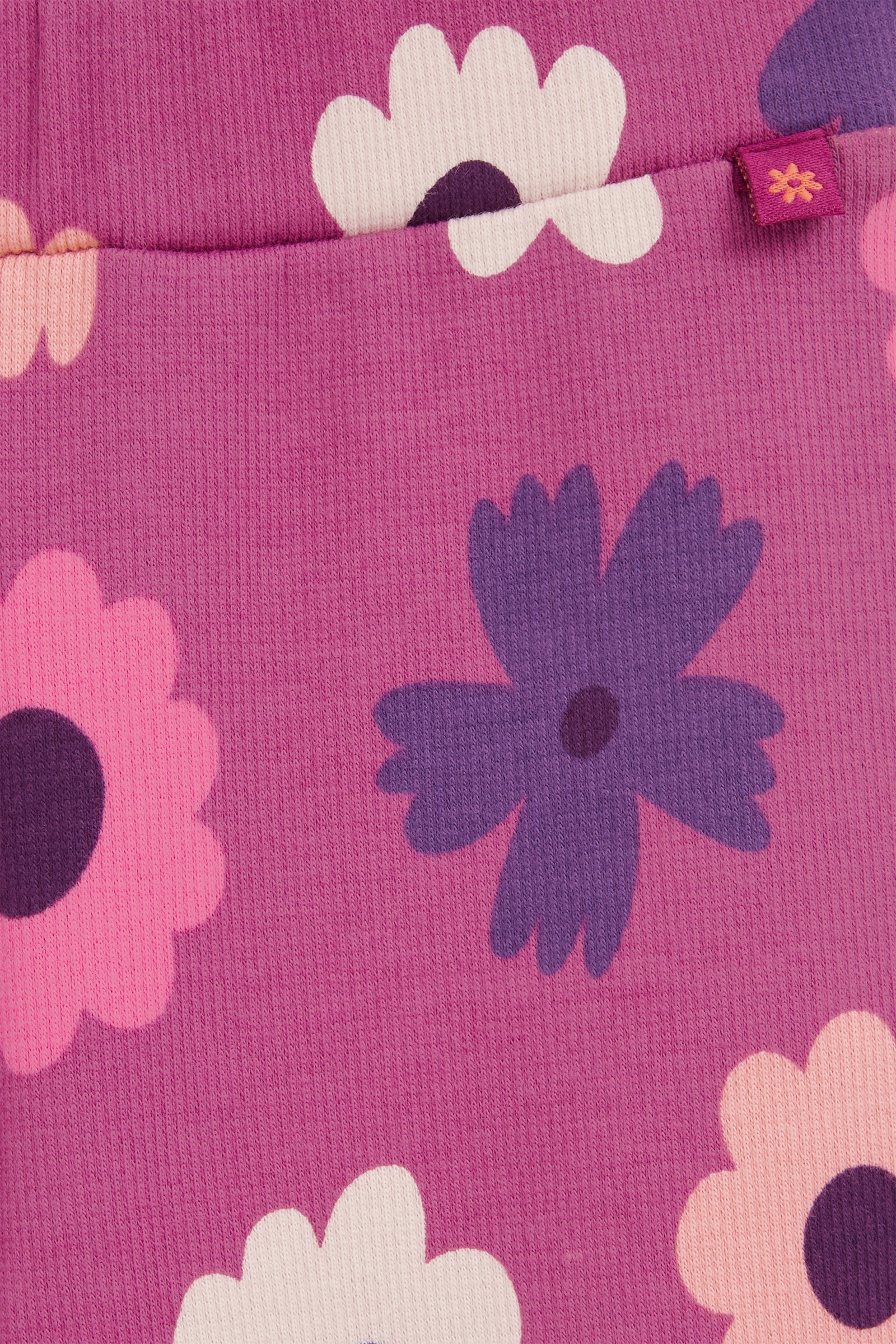 Meisjes flared legging met dessin WE Fashion Donkerpaars