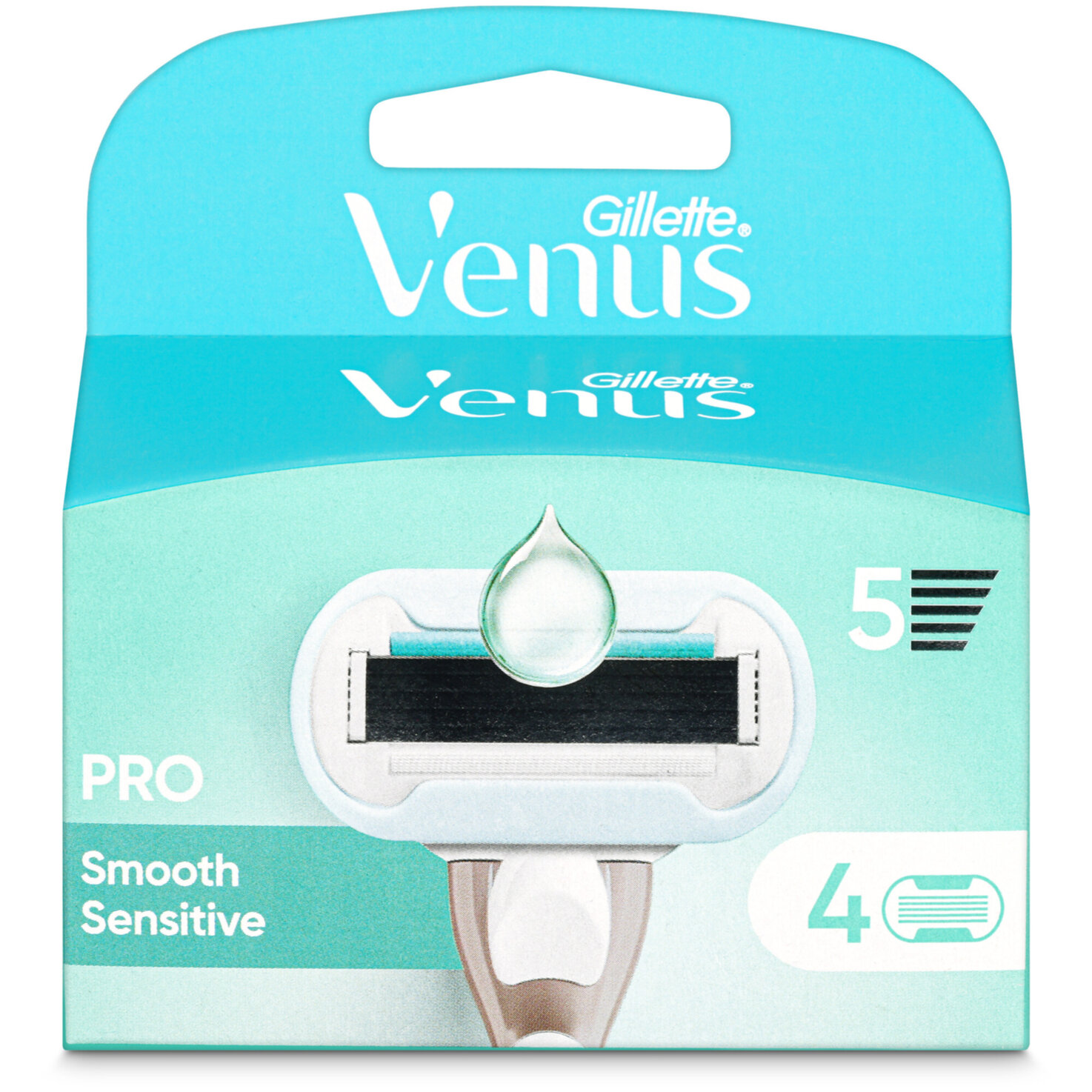 Venus GILLETTE Klingen Pro Smooth Sensitive System 4er - SmartBox