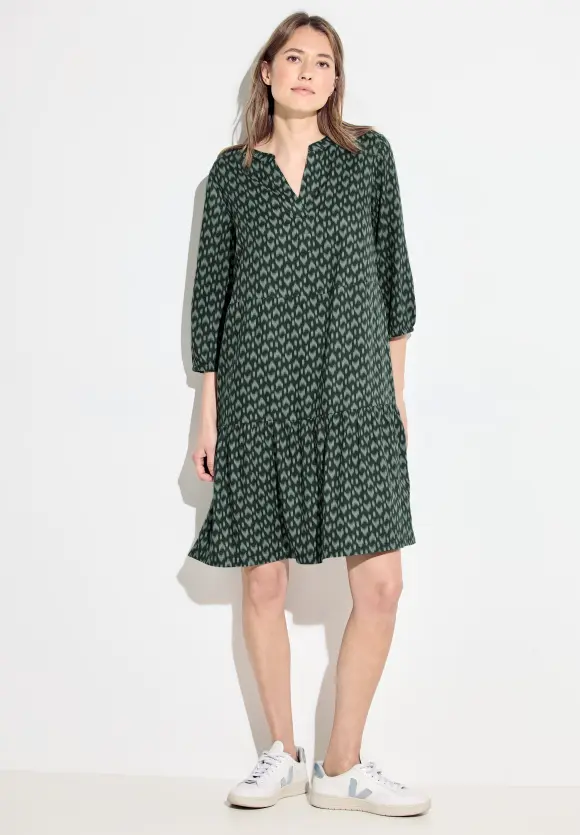 Print Tunikakleid - strong khaki