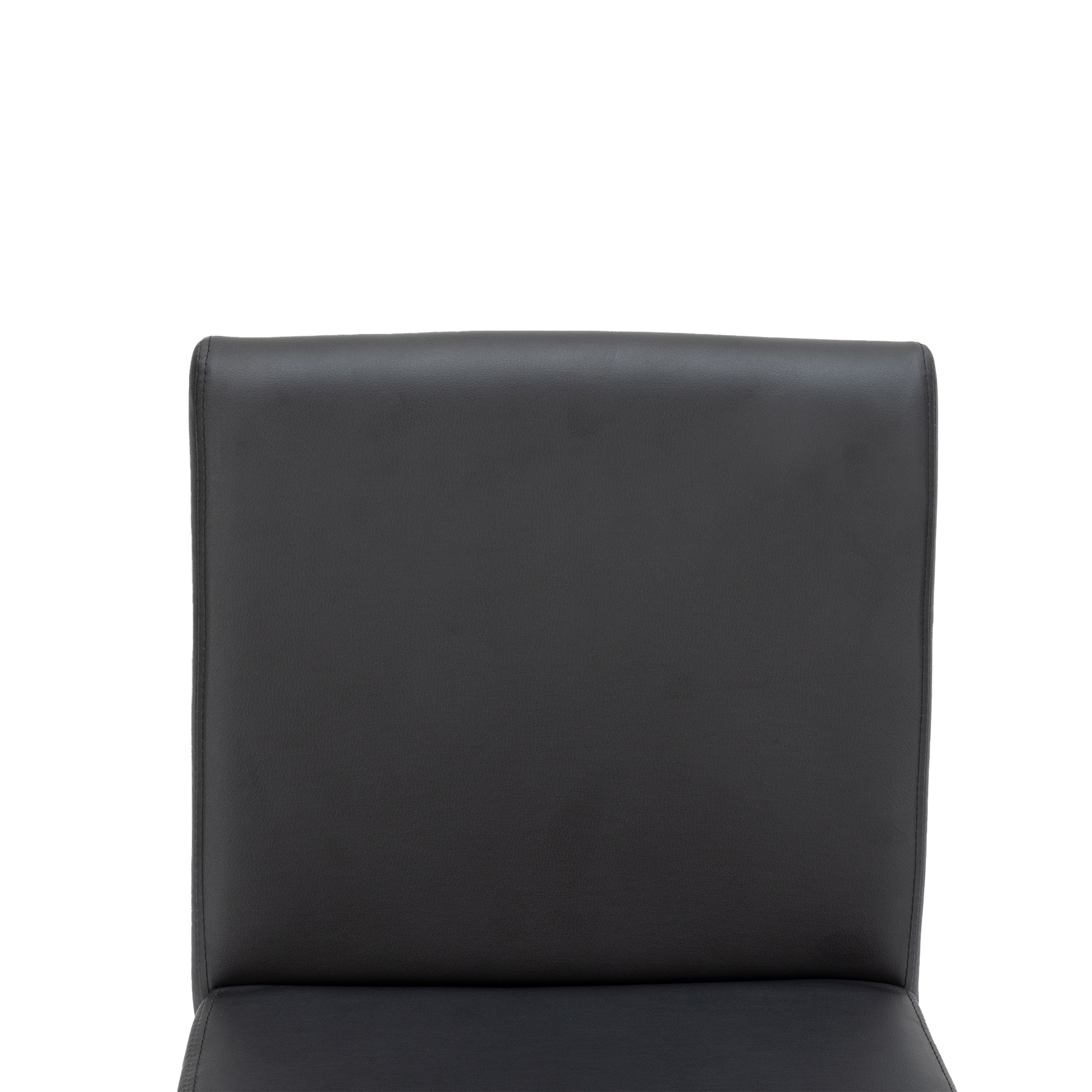 Barhocker Leder CORBY 2er Set schwarz