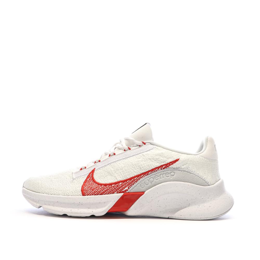 Nike Chaussures de Running Blanc/Rouge Homme Nike Superrep Go 3