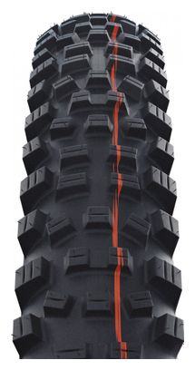 Pneu VTT Schwalbe Hans Dampf 27.5'' Tubeless Ready Souple Super Trail Addix Soft Flancs Bronze E-Bike E-25