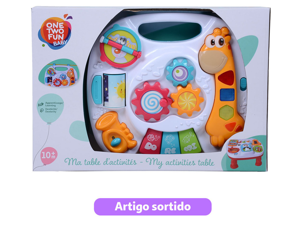 MESA MUSICAL ONE TWO FUN MODELOS SORTIDOS