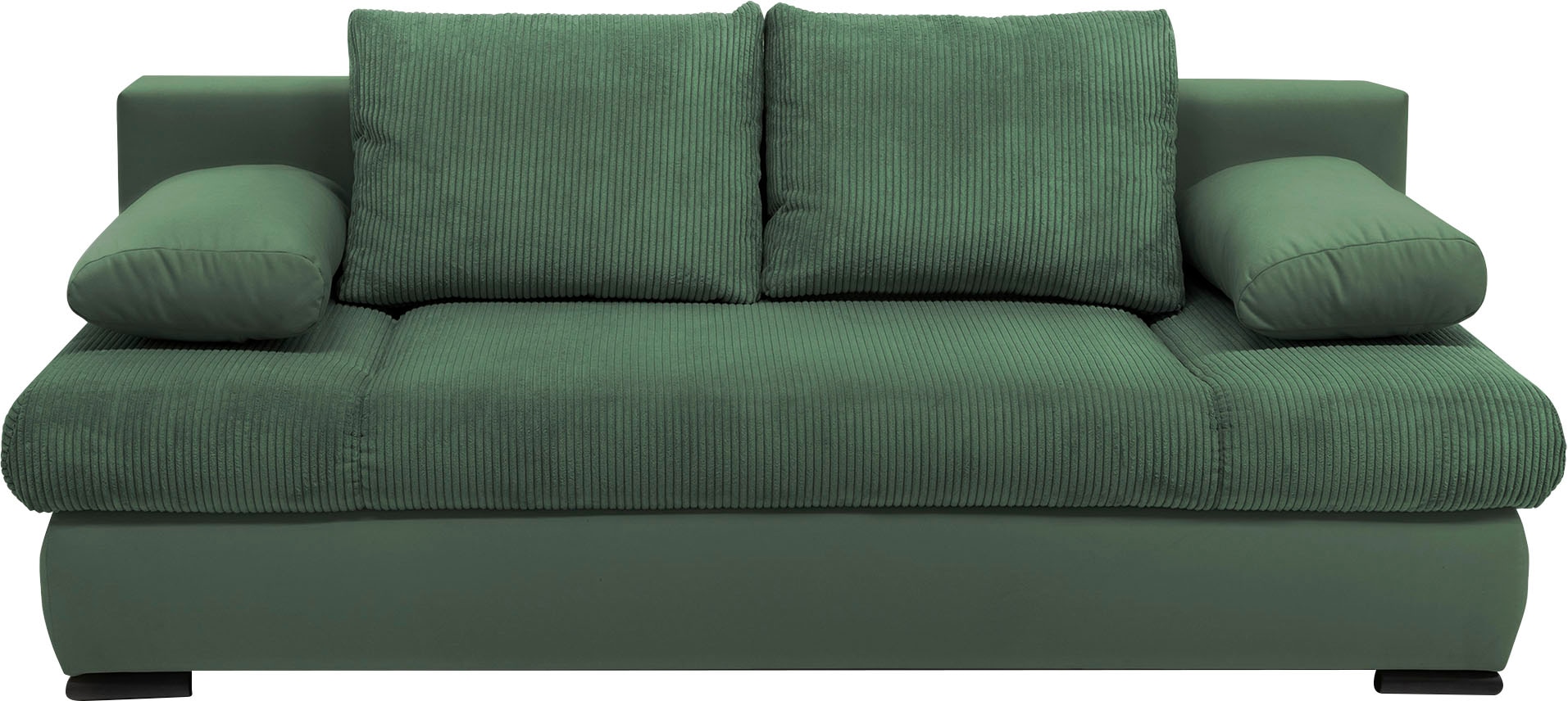COLLECTION AB Schlafsofa »Chicago, B: 200 cm, Liegefl. 146x200 cm« mit Bettfunktion, Bettkasten & 2 Armlehnenkissen, Federkern
