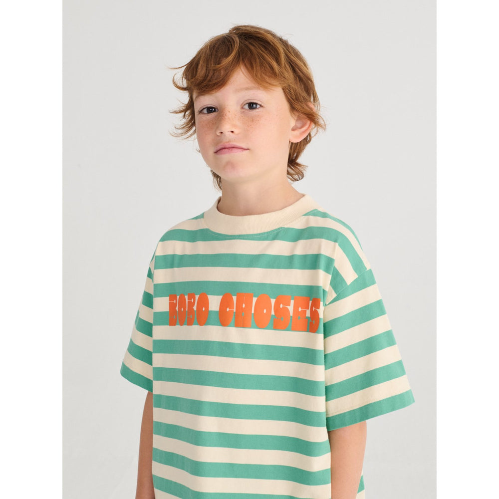 Køb Bobo Choses Offwhite Bobo Choses Modern Striped T-Shirt