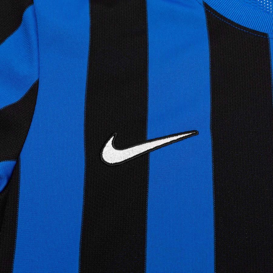 Nike Maillot Dri-FIT Striped Division IV - Bleu/Noir/Blanc Femme