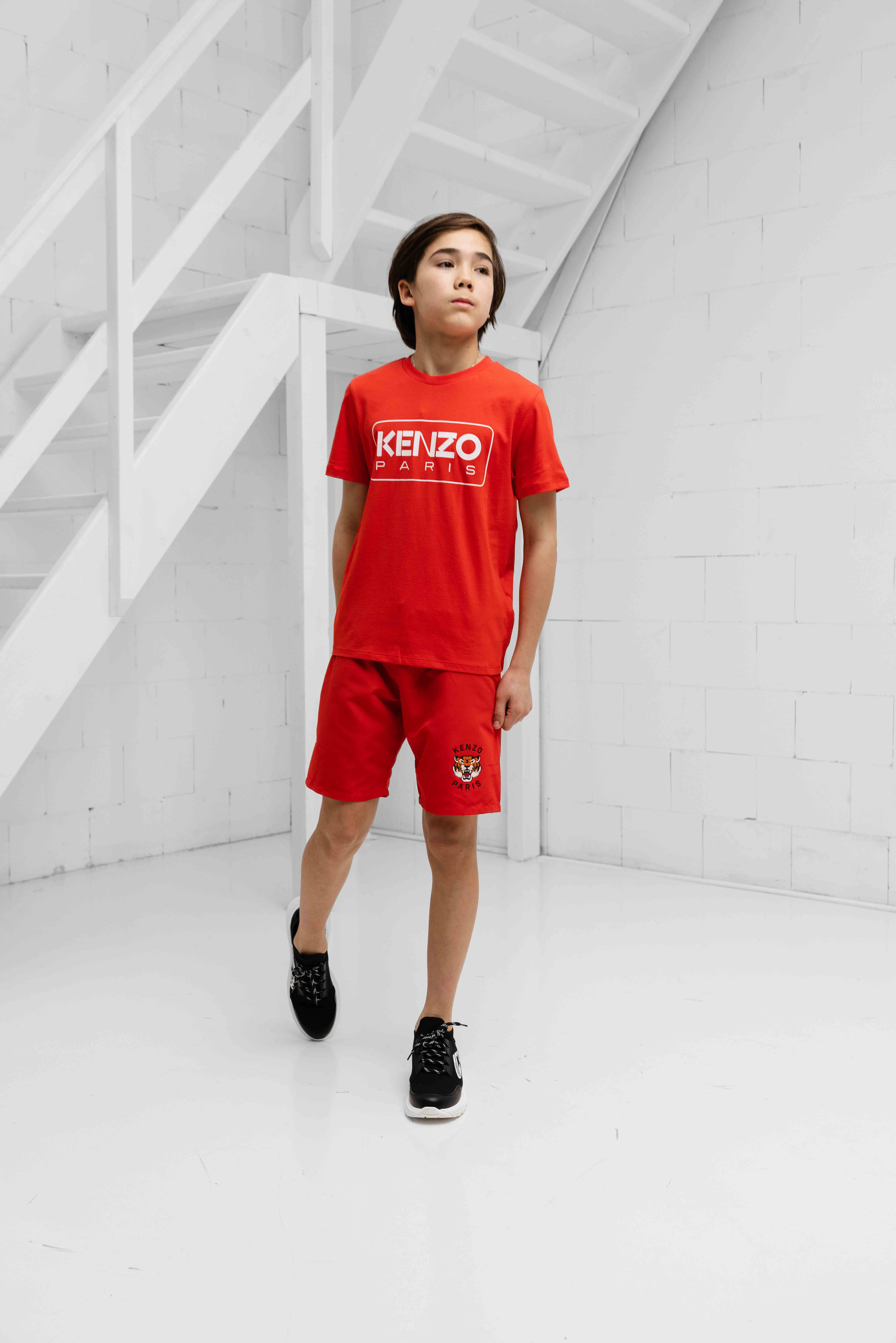 Kenzo Logo T-Shirt Kids Rood