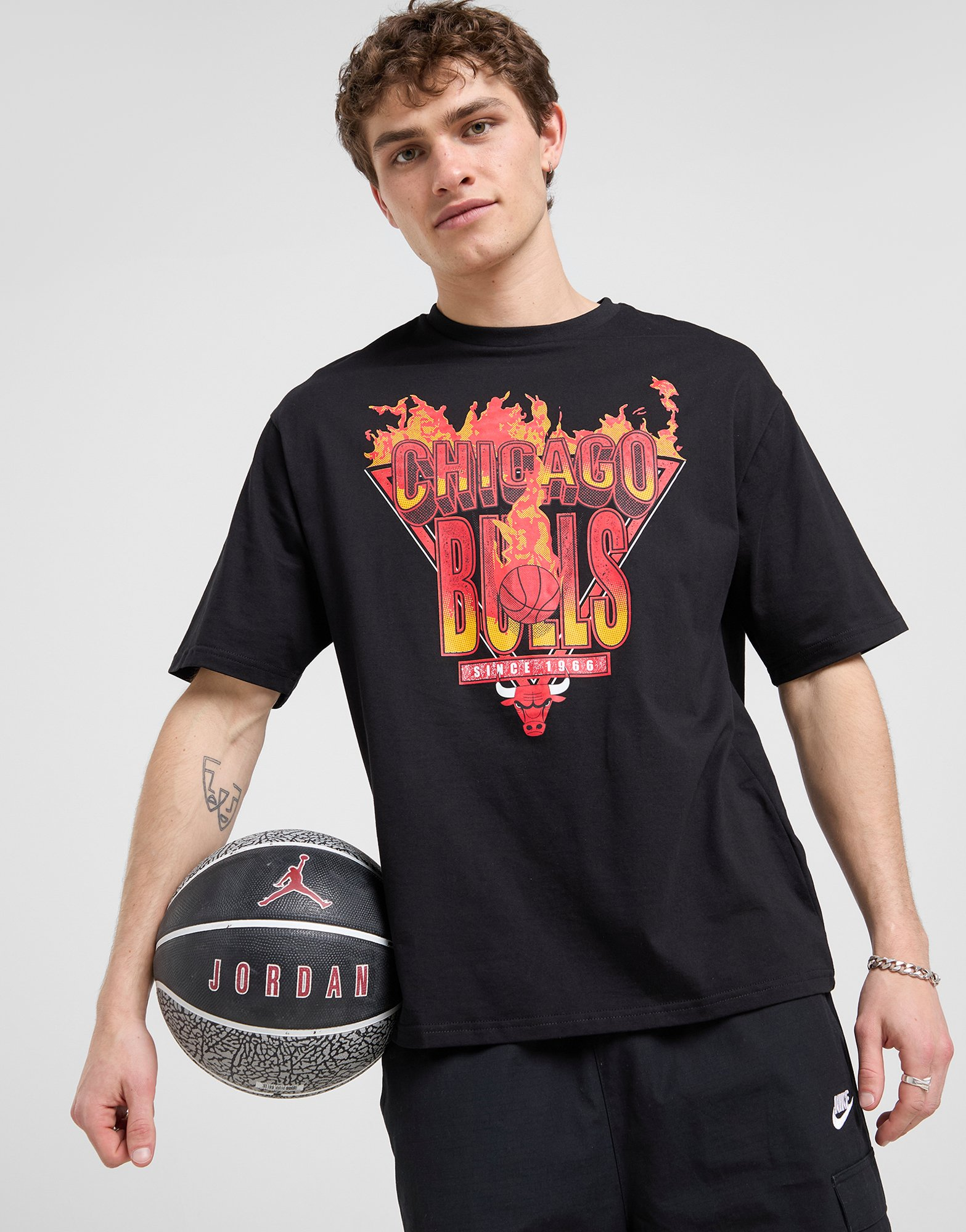 New Era T-shirt NBA Chicago Bulls Flame
