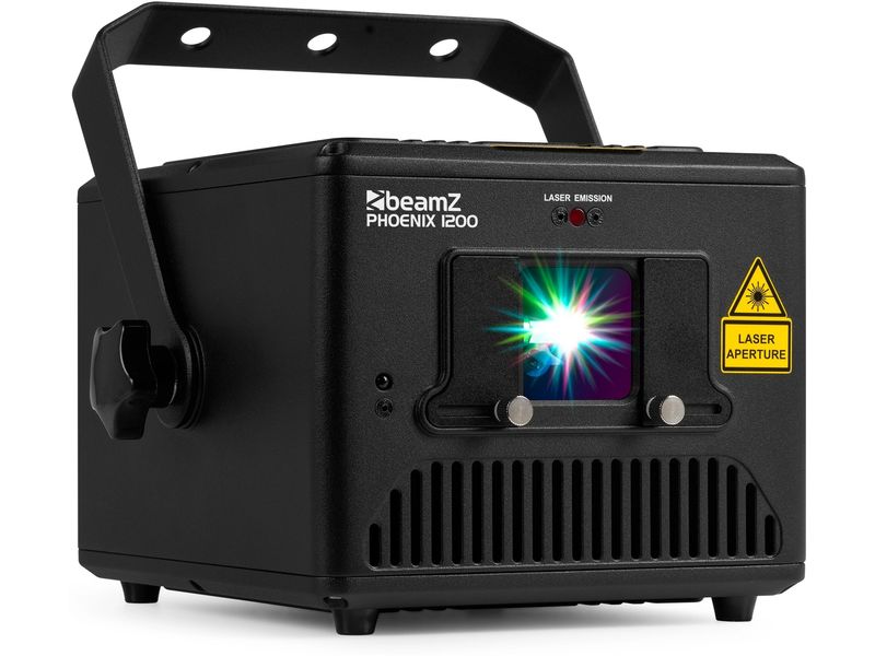 BeamZ Laser Phoenix 1200 Leistungsstarker Grafiklaser mit analoger Modulation