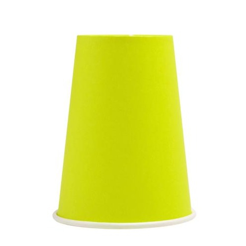 (15er Set) Pappbecher Einweg Papier Becher Party Geschirr Tisch Deko (89113I) - Kiwigrün
