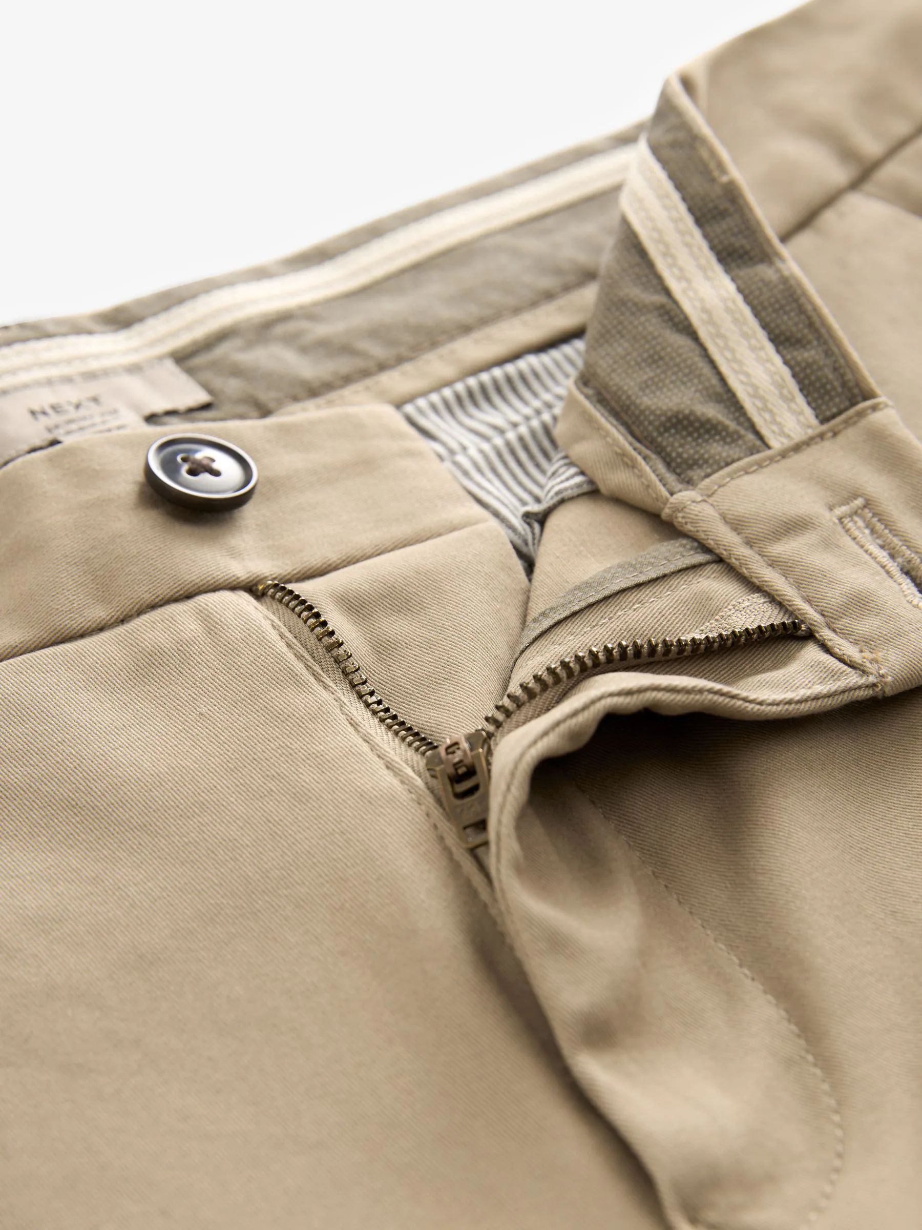 Pastelgeel - Skinny-fit stretchchino