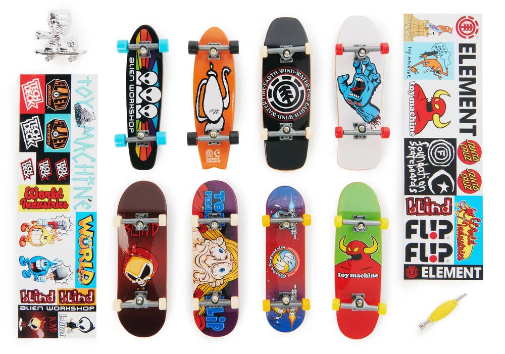 TECH DECK - COFFRET 25E ANNIVERSAIRE 8 FINGER SKATES