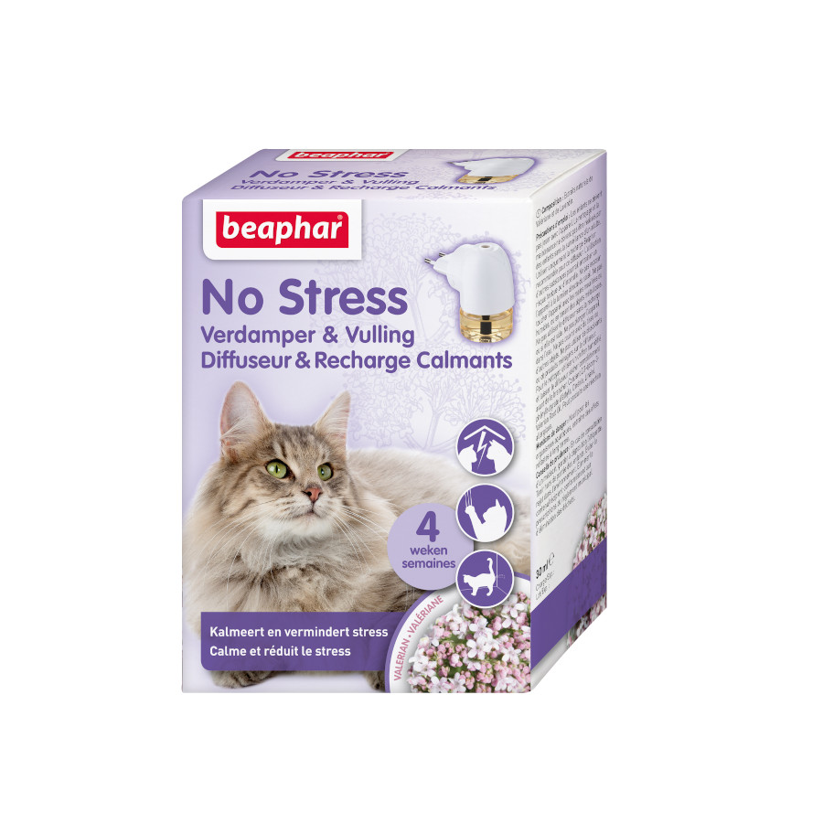 Difusor relaxante Beaphar No Stress e refil para gatos
