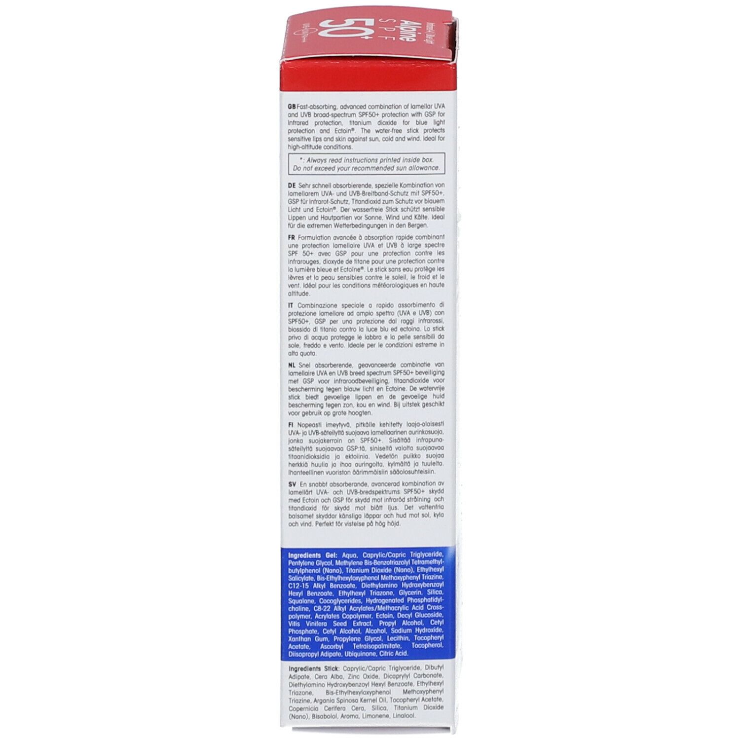 ultrasun Alpine SPF 50 Kombi