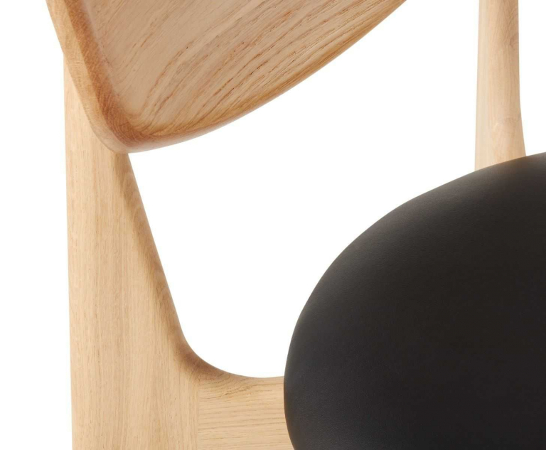 Tom Dixon Slab Side chair stoel gestoffeerd naturel