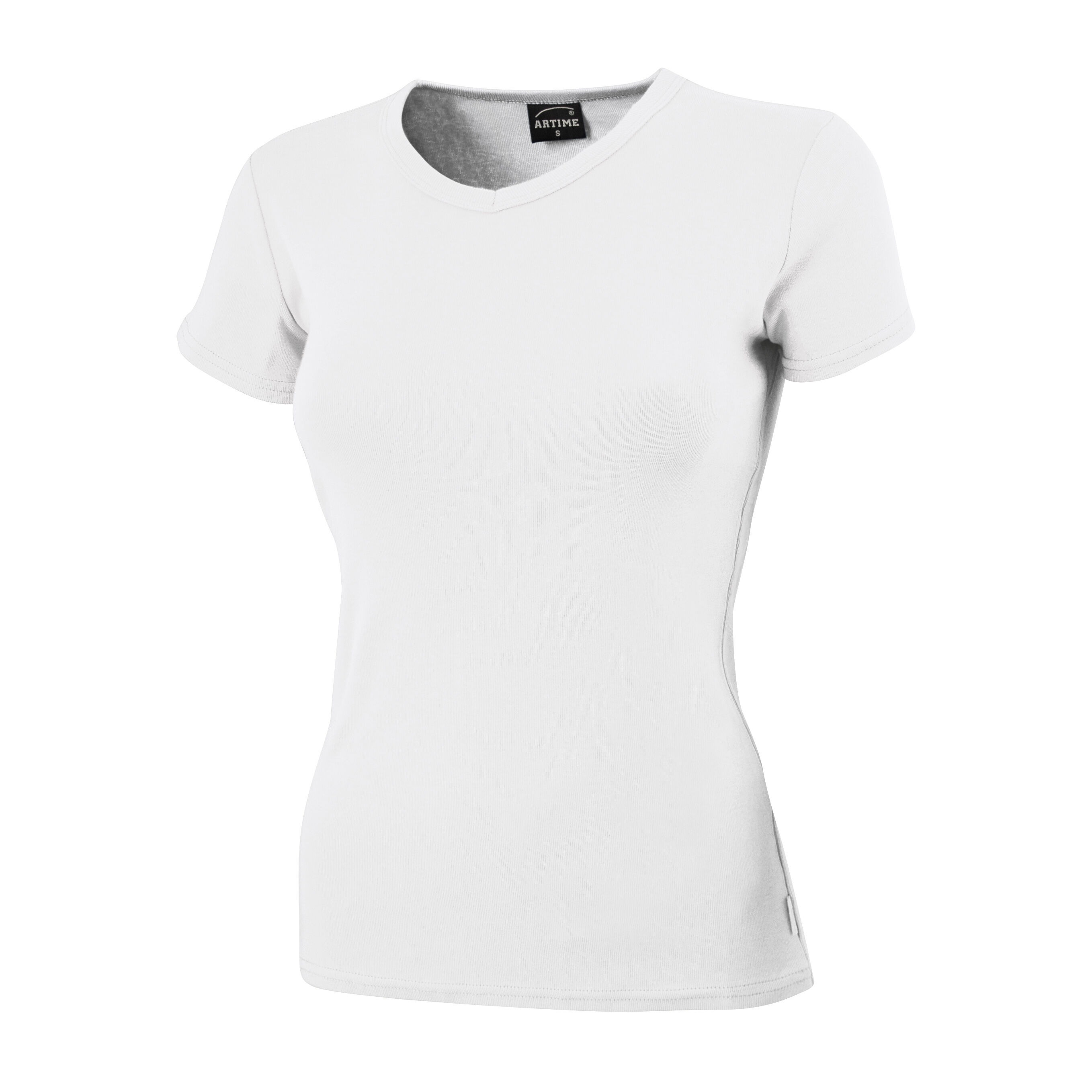 Schlichtes V-Neck Damen T-Shirt