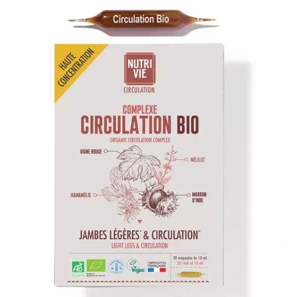 Nutrivie Complexe Circulation Bio 20 ampoules