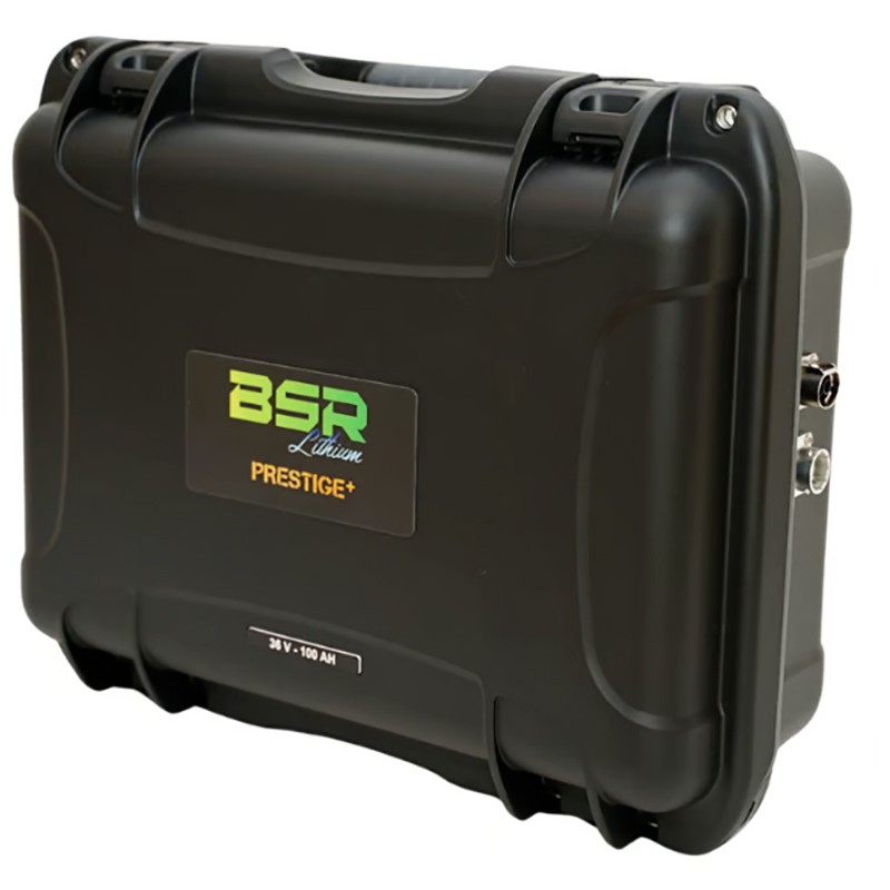 Batterie Lithium Bsr Prestige Lifepo4 Gen3+ 36V100ah +1 Sortie Régulée Sondeur Et Chargeur Non Étanche 10A