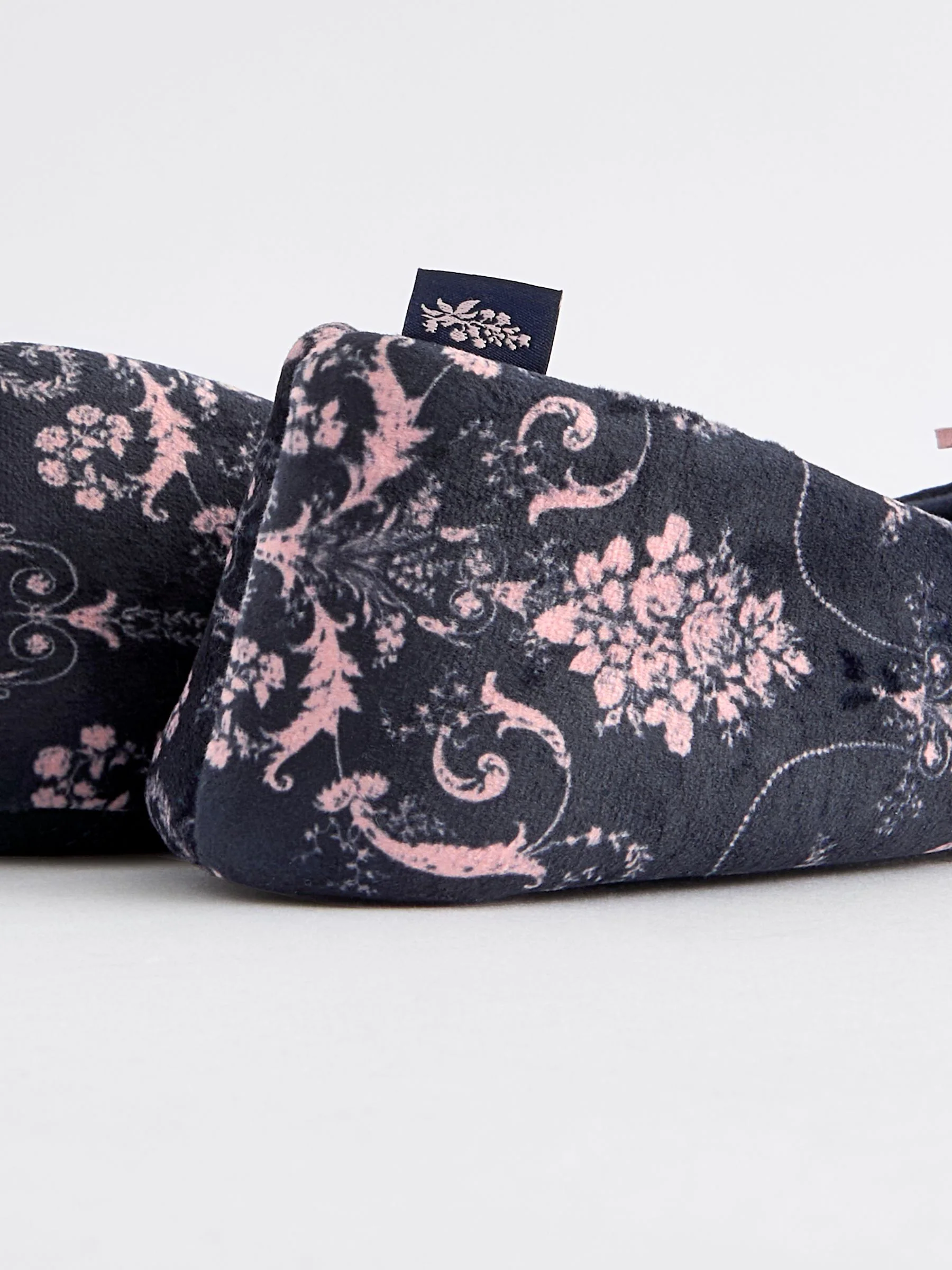 Marineblauw - Laura Ashley ballerina pantoffels