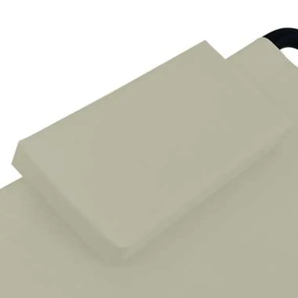 vidaXL - Ligbed - Crème - Stof