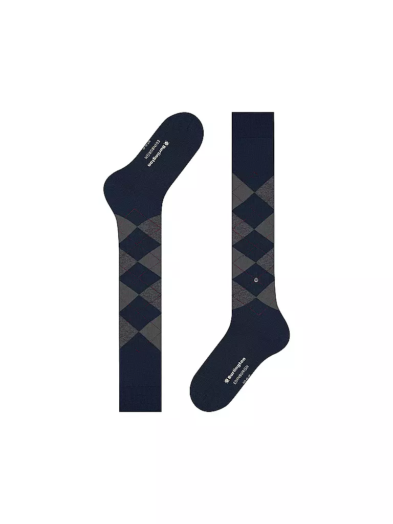 BURLINGTON Herren Kniestrümpfe EDINBURGH 40-46 marine dunkelblau