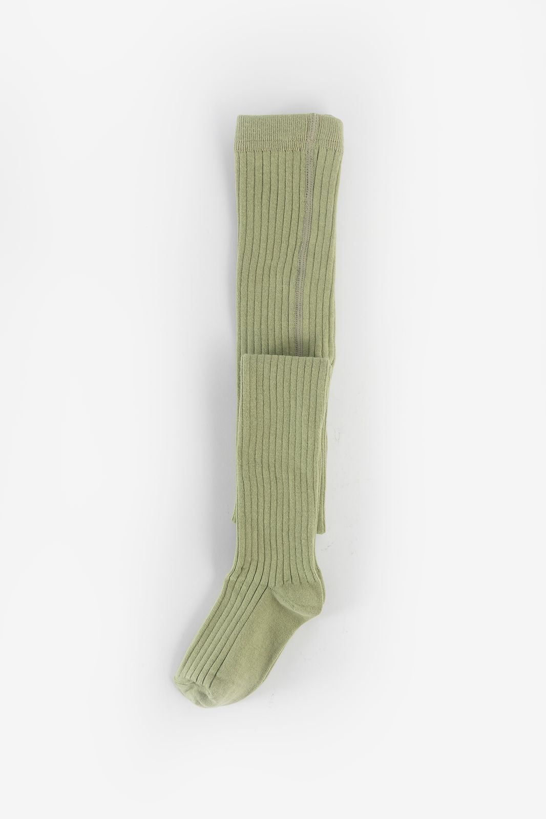 Lichtgroene rib maillot
