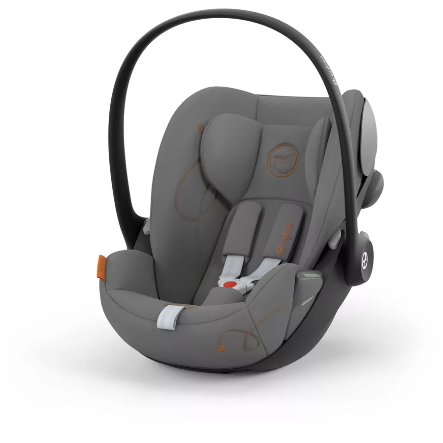 cybex GOLD Babyschale Cloud G i-Size Lava Grey mit Basisstation Base G