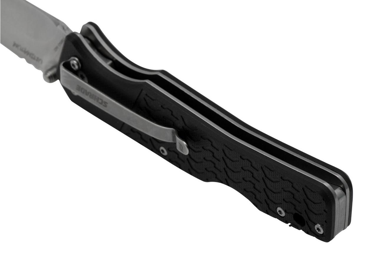 Schrade Ultimatum, 1159318 zwart G10 zakmes