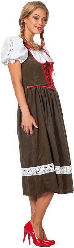 Dirndl - Jurk - Groen - 100% Polyester