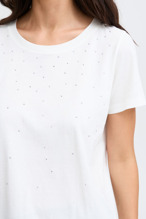 Fransa FXGARINE TEE 1 Blanc de blanc