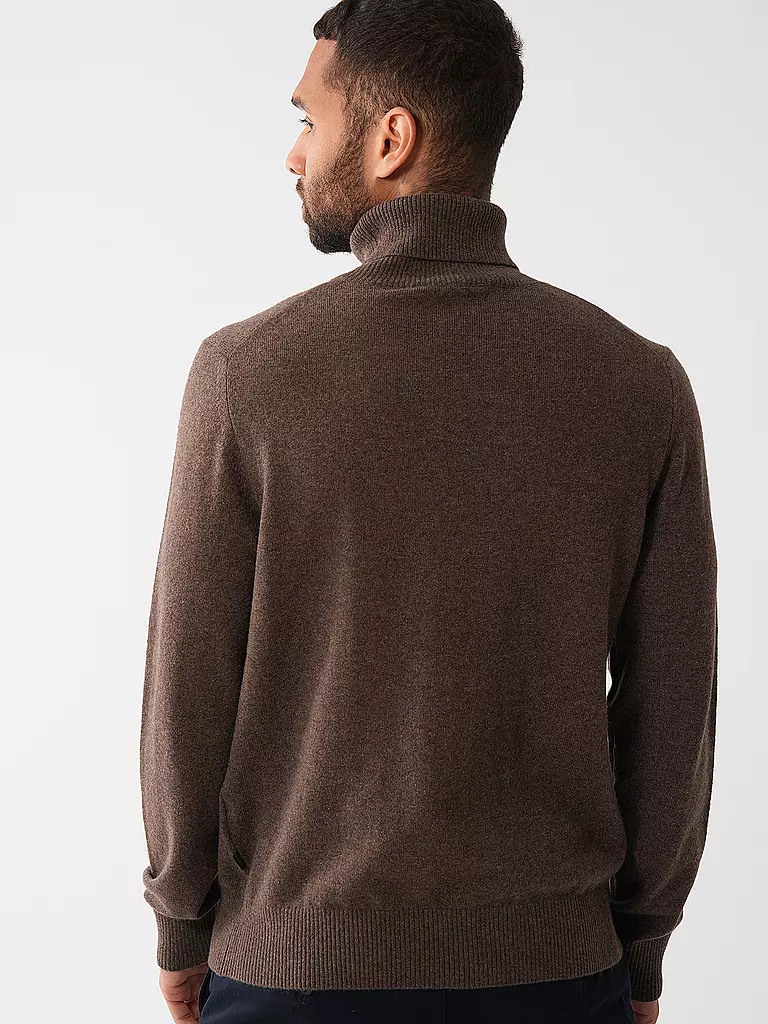 WINDSOR Rollkragenpullover braun