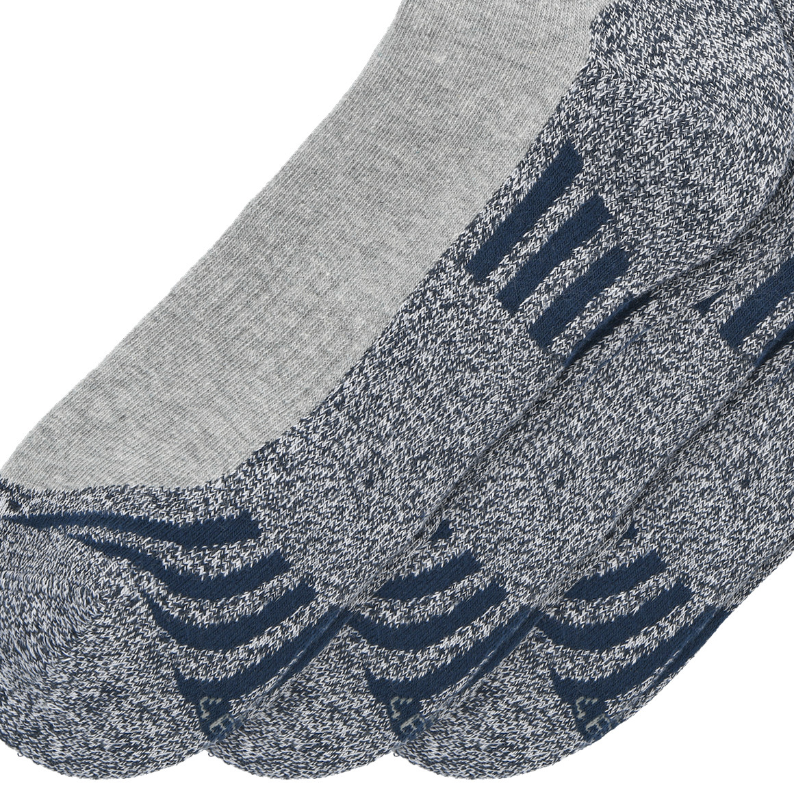 VanVaan 3 Paar Herren Trekking-Socken mit Kurzschaft hellgrau