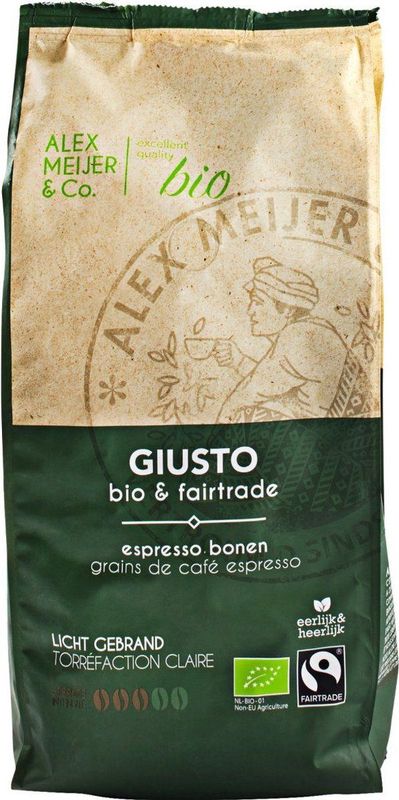 Alex Meijer Espressobonen Fairtrade BIO - Zak 1 kilo