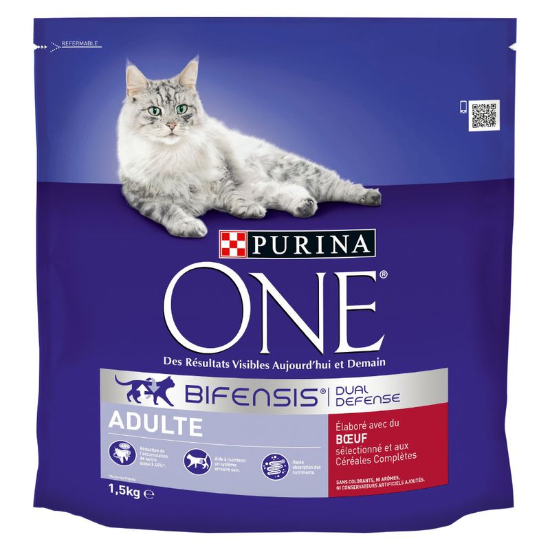 PURINA ONE Adulte bœuf, céréales complètes