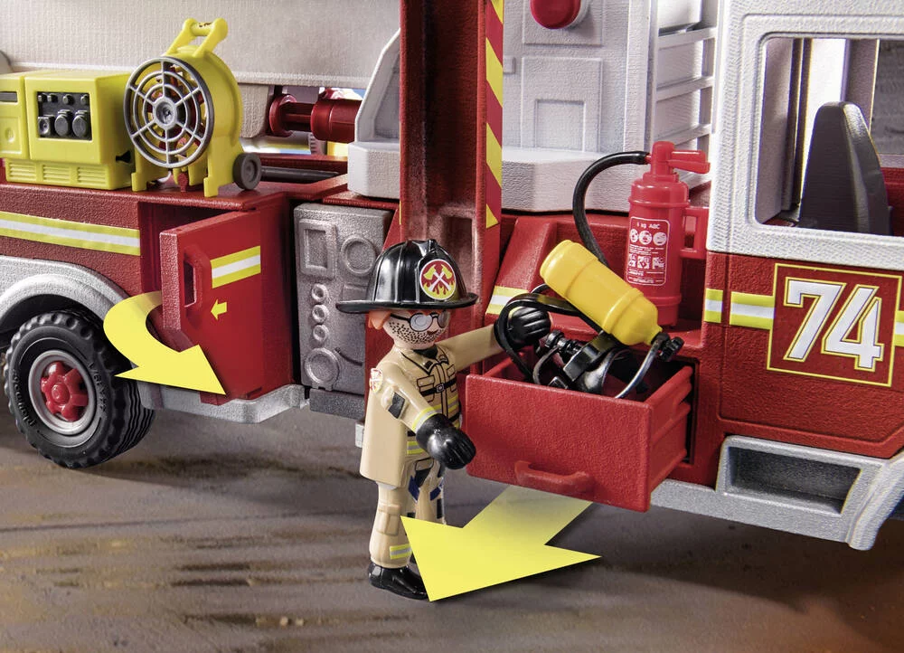 CAMION DE POMPIERS AVEC ECHELLE - 70935
