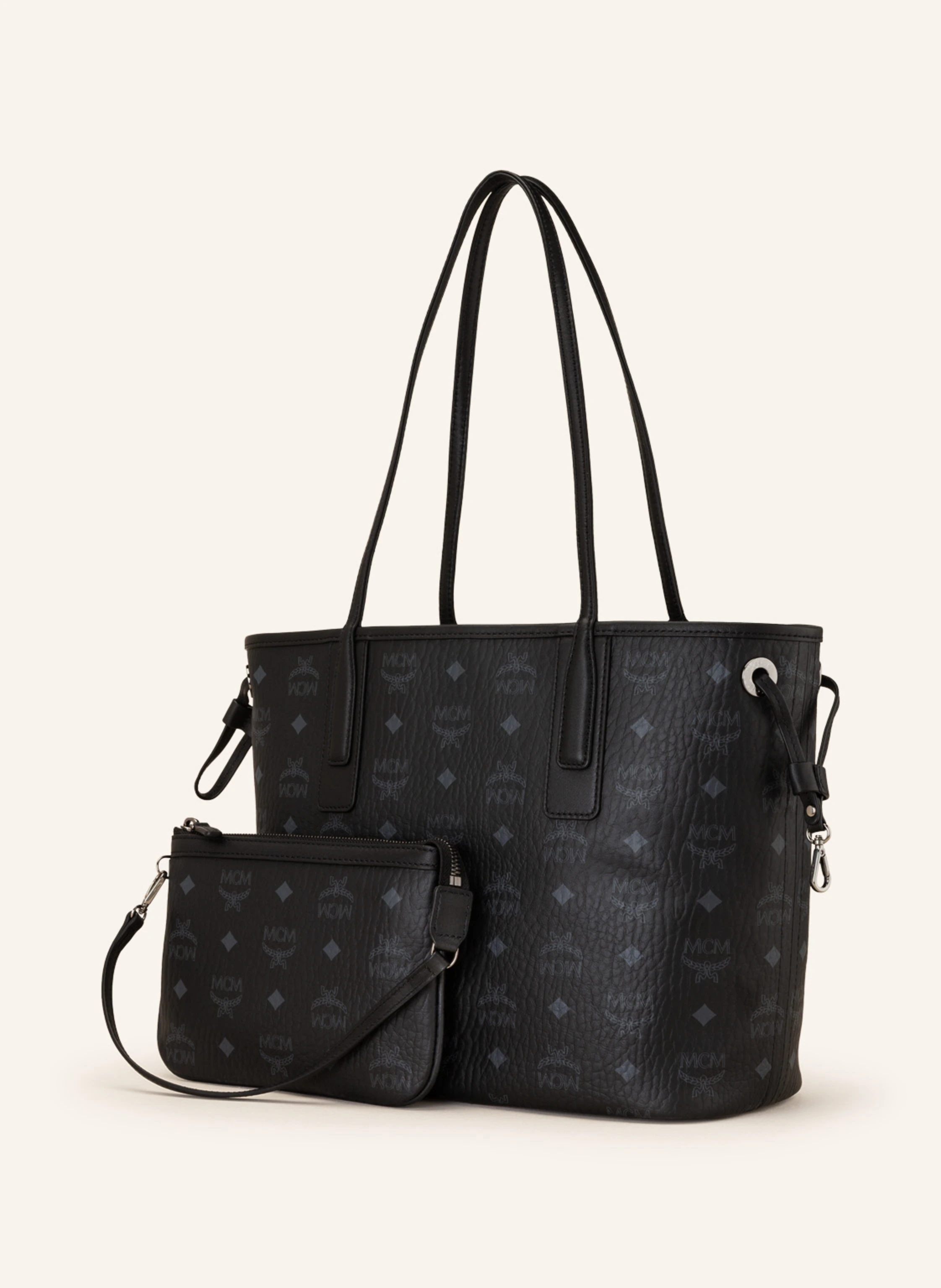 MCM Shopper LIZ SMALL zum Wenden mit Pouch