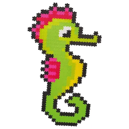 Schmidt Spiele Puzzle - Jixels Seepferdchen, 350 Teile, 1 Motiv mit Designvorlage