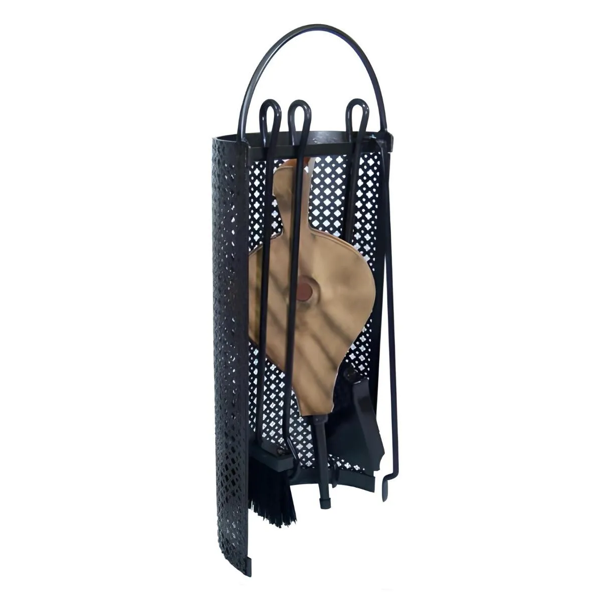 Visiodirect Serviteur cheminée Noir 63 cm