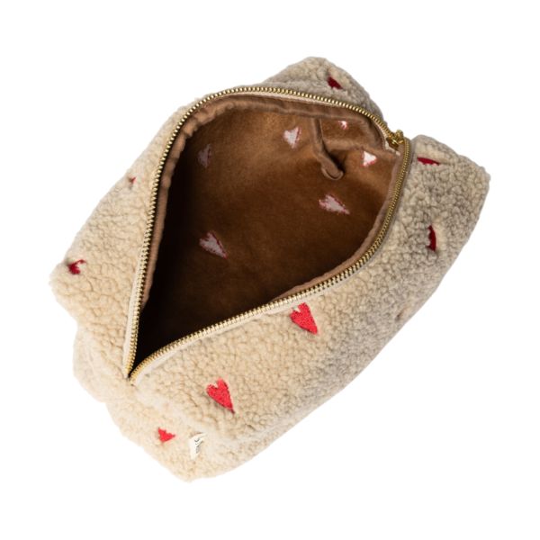 Studio Noos Teddy Hearts Etui - Brown