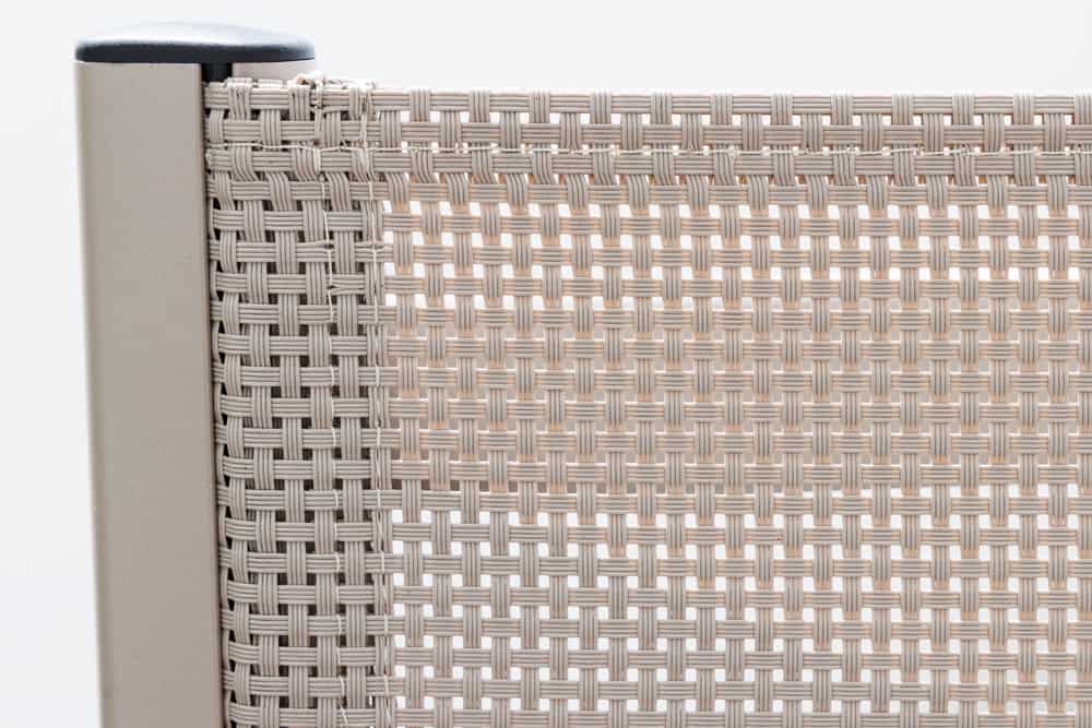 Outdoor Gartenstuhl DESIGNO taupe Aluminium klappbar wetterfest Hochlehner
