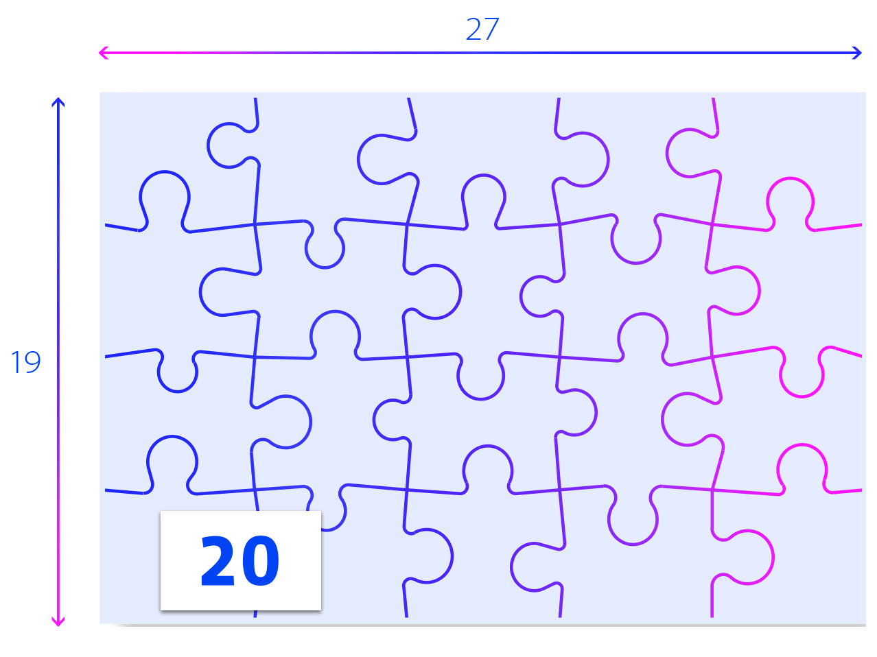 PUZZLE CLEMENTONI GABBY'S DOLLHOUSE 2X20 PEÇAS