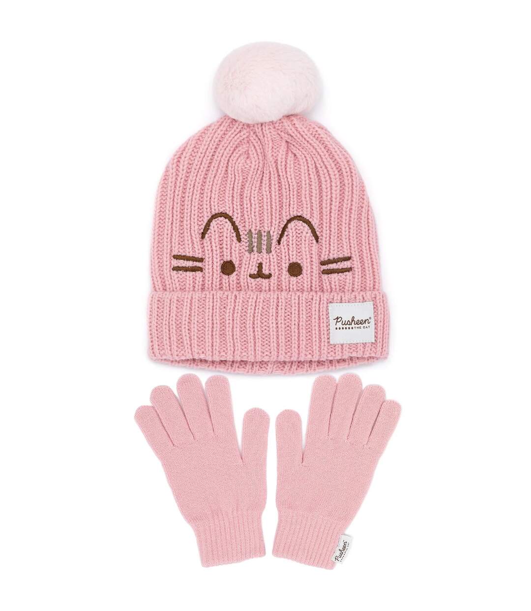 Pusheen - Ensemble bonnet et gants - Femme (Rose) (Taille unique) - UTNS6960