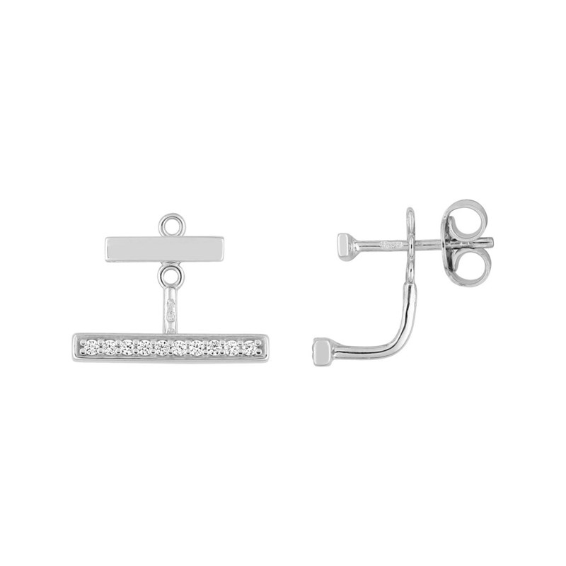 Boucles d'oreilles Femme - Oxyde de zirconium - Argent 925
