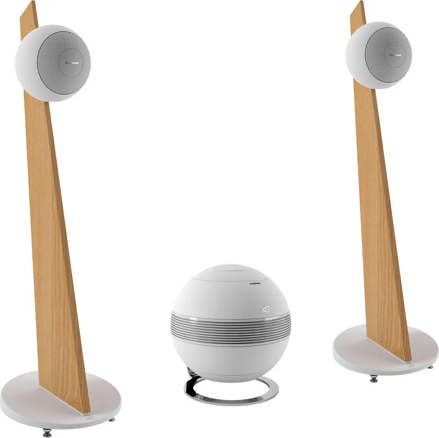 Pearl Sub noir mat   Riga 2 noir mat sur pied chêne naturel (la paire) Chaînes hi-fi composées