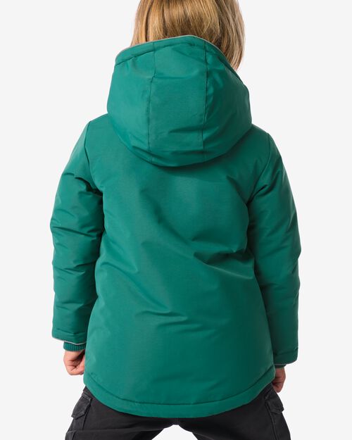 manteau à capuche vert