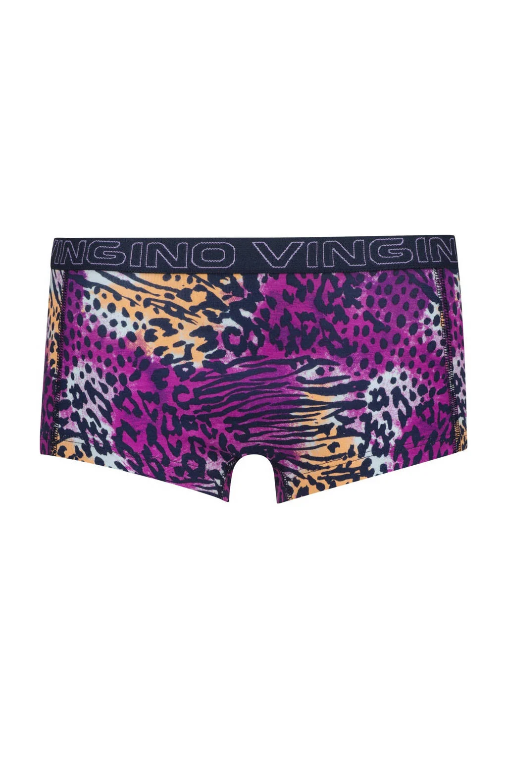 Vingino bh-top + 2 shorts paars/zwart