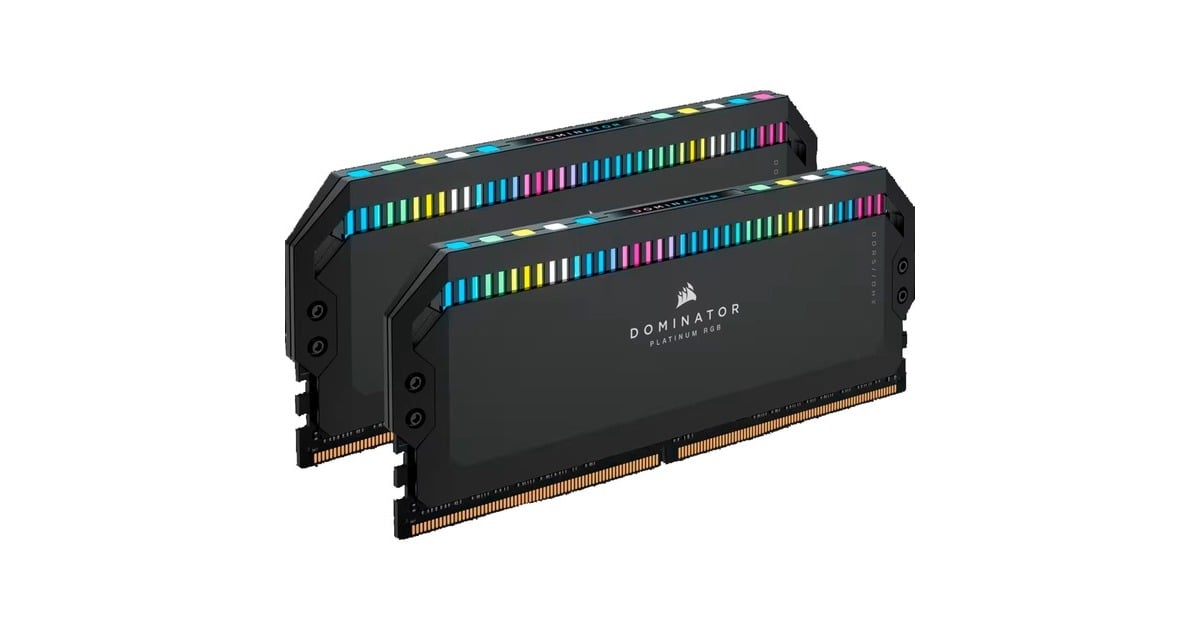 Corsair64 GB DDR5-6400 Kit werkgeheugen  (Zwart, Dominator Platinum RGB, XMP 3.0)
