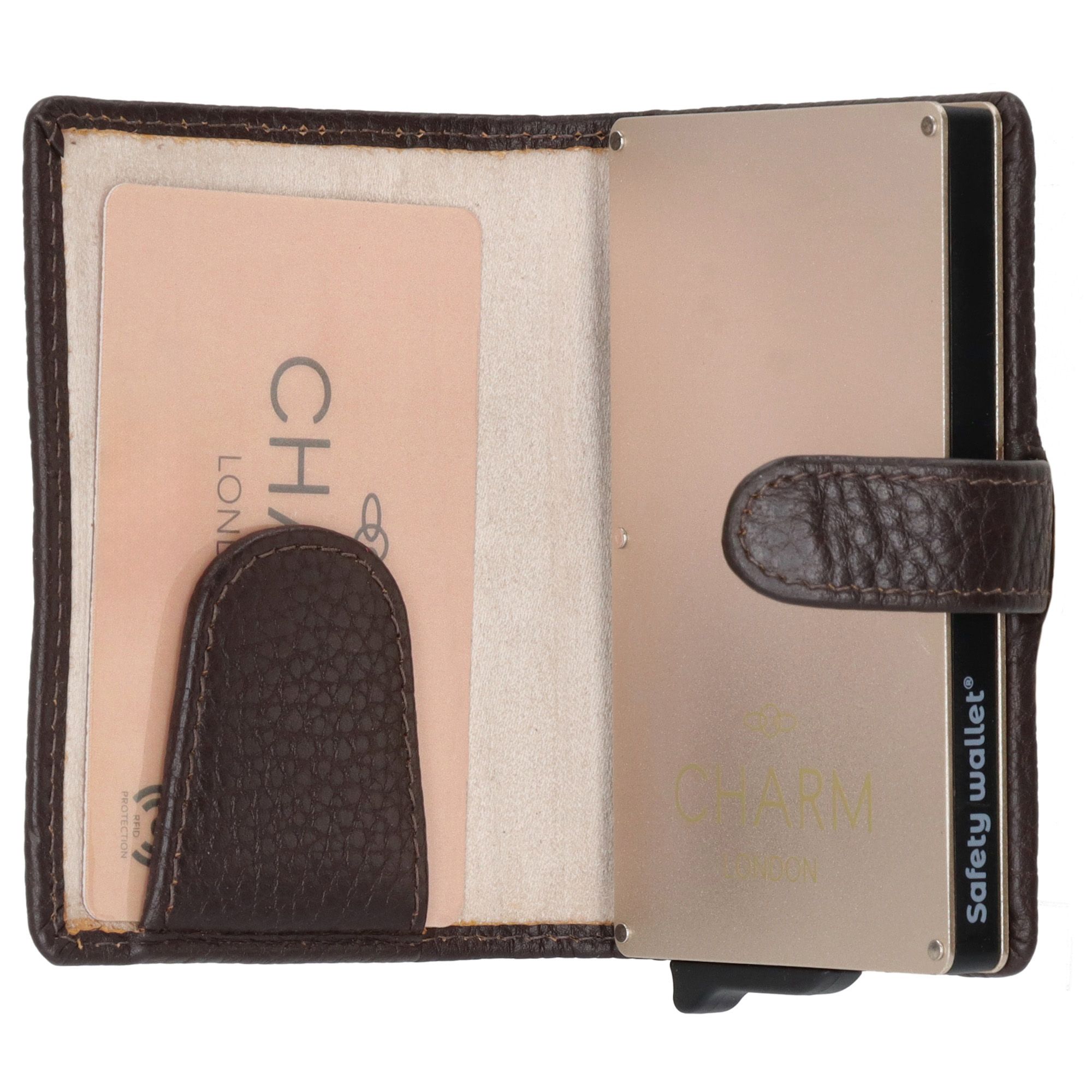 Charm London Union Square Creditcard Etui Donkerbruin