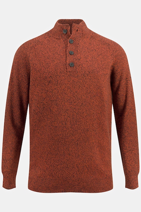 Troyer, Strick, Cashmere Touch, Stehkragen, Knöpfe