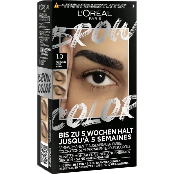 Brow Color Semi-Permanente Augenbrauenfarbe 1.0 Schwarz